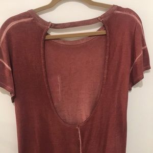 Open back T shirt dress